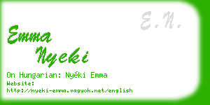 emma nyeki business card