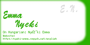 emma nyeki business card